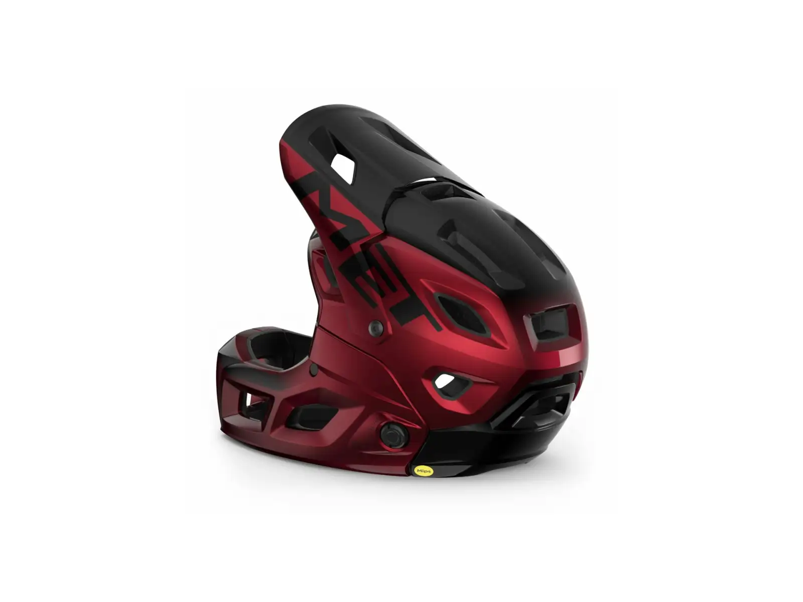 Prilba MET Parachute MCR MIPS červená/čierna metalíza, veľkosť 4, s prilbou. L (58-61 cm)