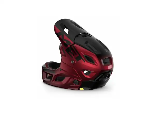 Prilba MET Parachute MCR MIPS červená/čierna metalíza, veľkosť 4, s prilbou. L (58-61 cm)