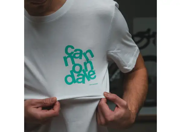 Cannondale Lifestyle pánske tričko krátky rukáv White/Turquosie