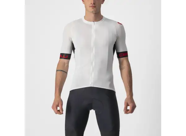 Castelli Entrata VI pánsky dres krátky rukáv ivory/light black/red