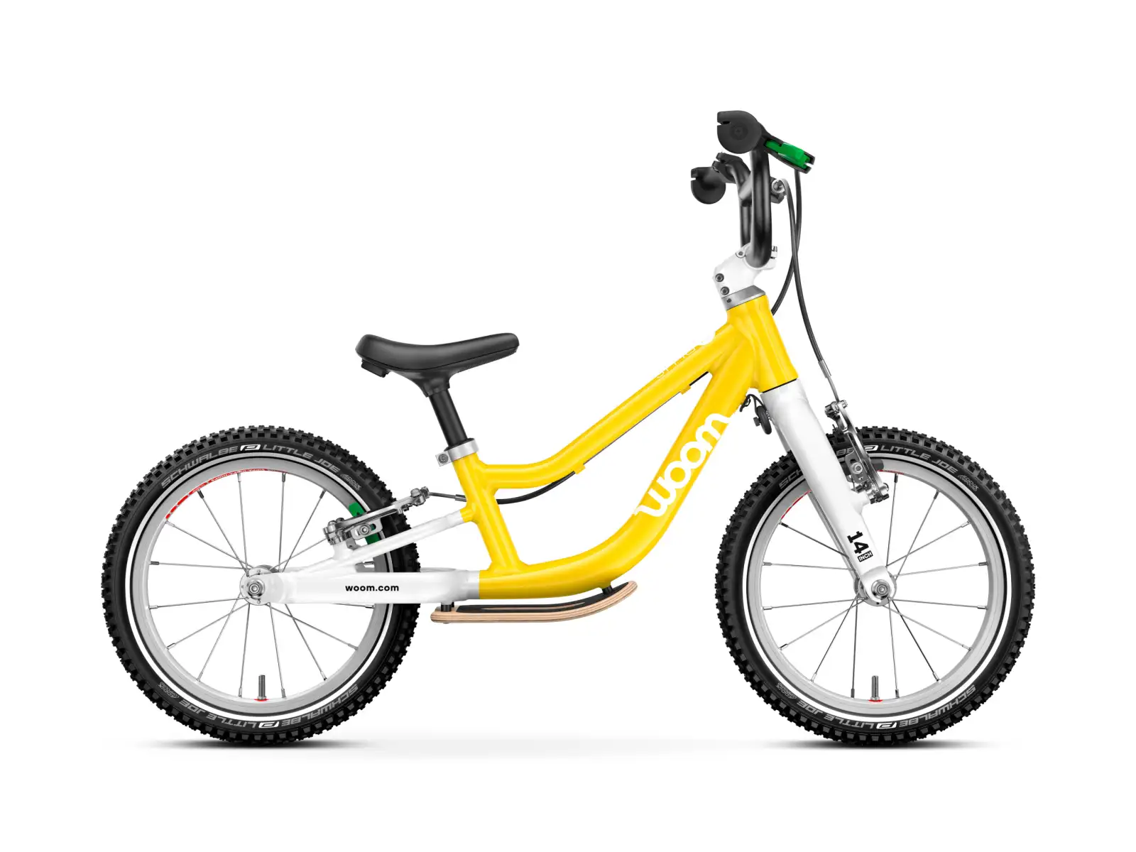 Woom GO 1 Plus Vibrant Yellow 14 detské odrážadlo