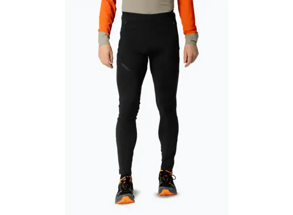 Dynafit Alpine Softshell Hybrid pánske bežecké nohavice Black Out