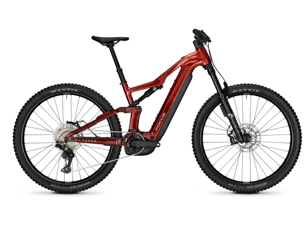 Focus THRON 9 720Wh celoodpružený elektrobicykel Maroonred / Darkmaroon