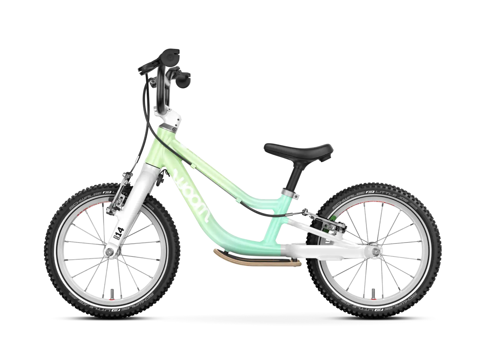 Woom GO 1 Plus detské odrážadlo 14 Spearmint Crush Limited