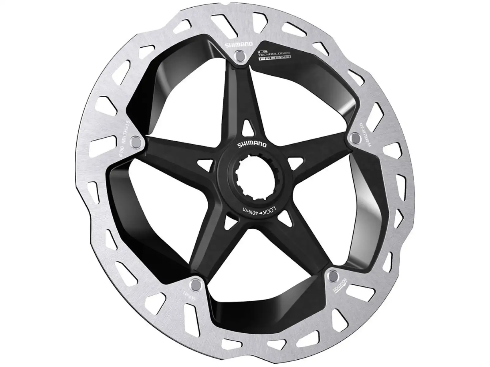 Shimano RT-MT900 brzdový kotúč 140 mm, center lock, Ice Tech, vonkajší lock ring