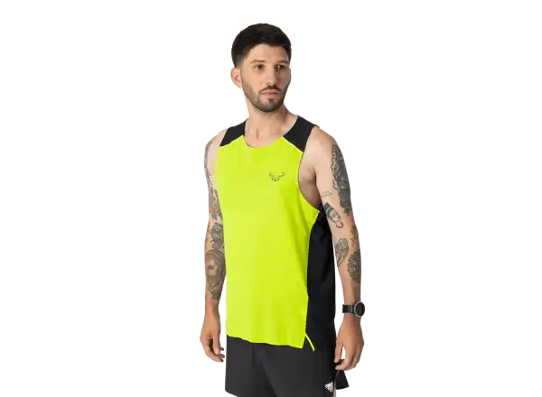 Dynafit DNA pánske tričko bez rukávov Ultra Yellow