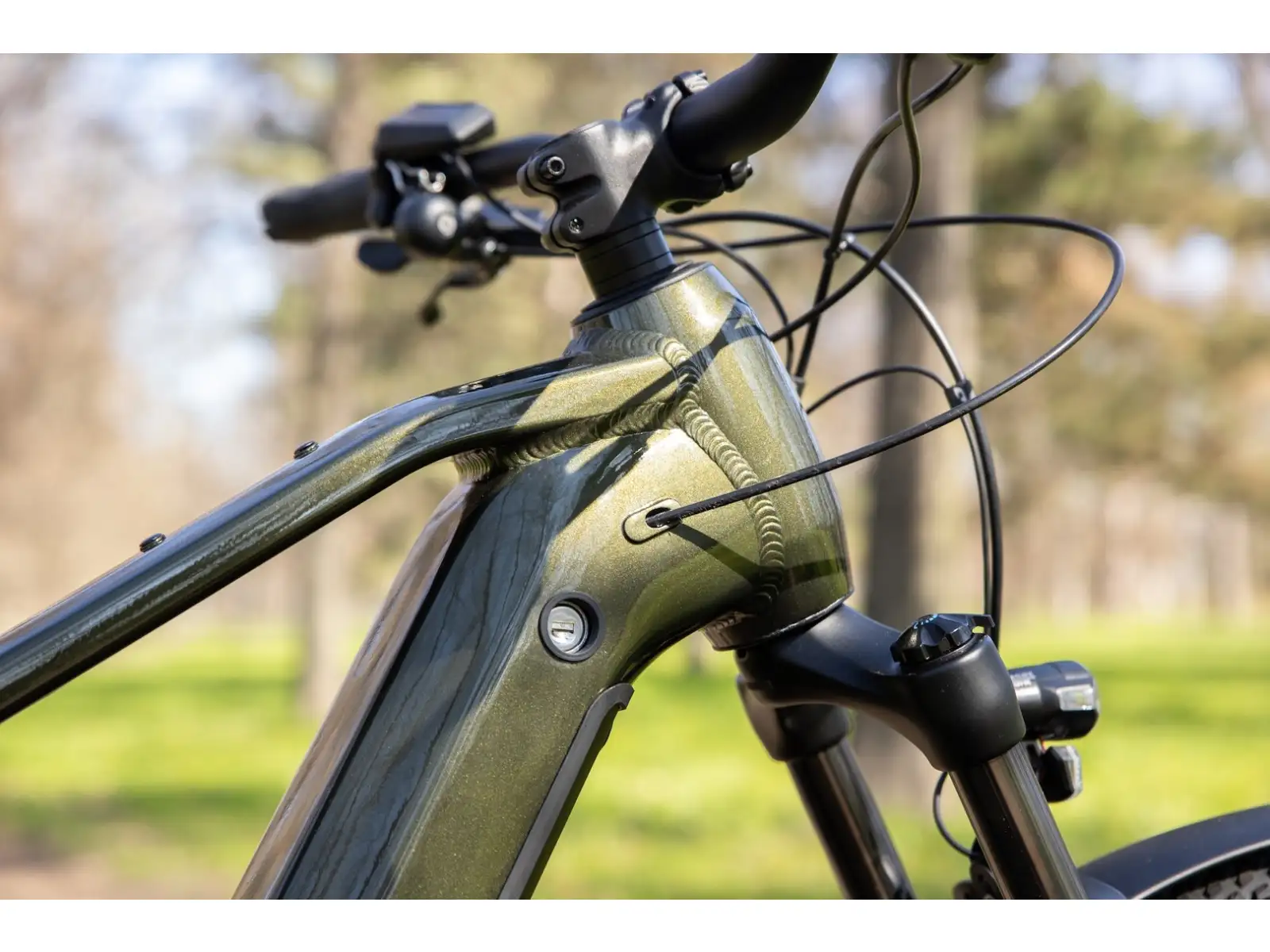 Rock Machine eBlizz B70T horský elektrobicykel Gloss Dark Forest