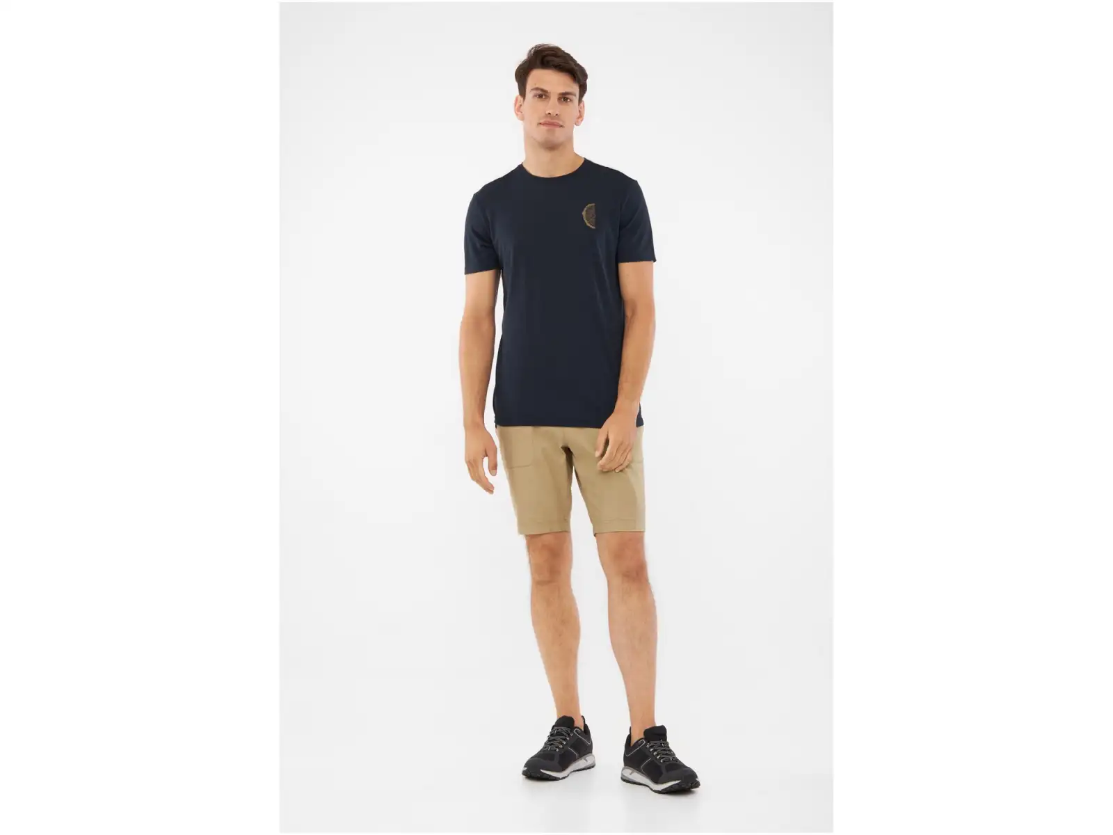 Viking Rune pánske tričko krátky rukáv navy/light brown