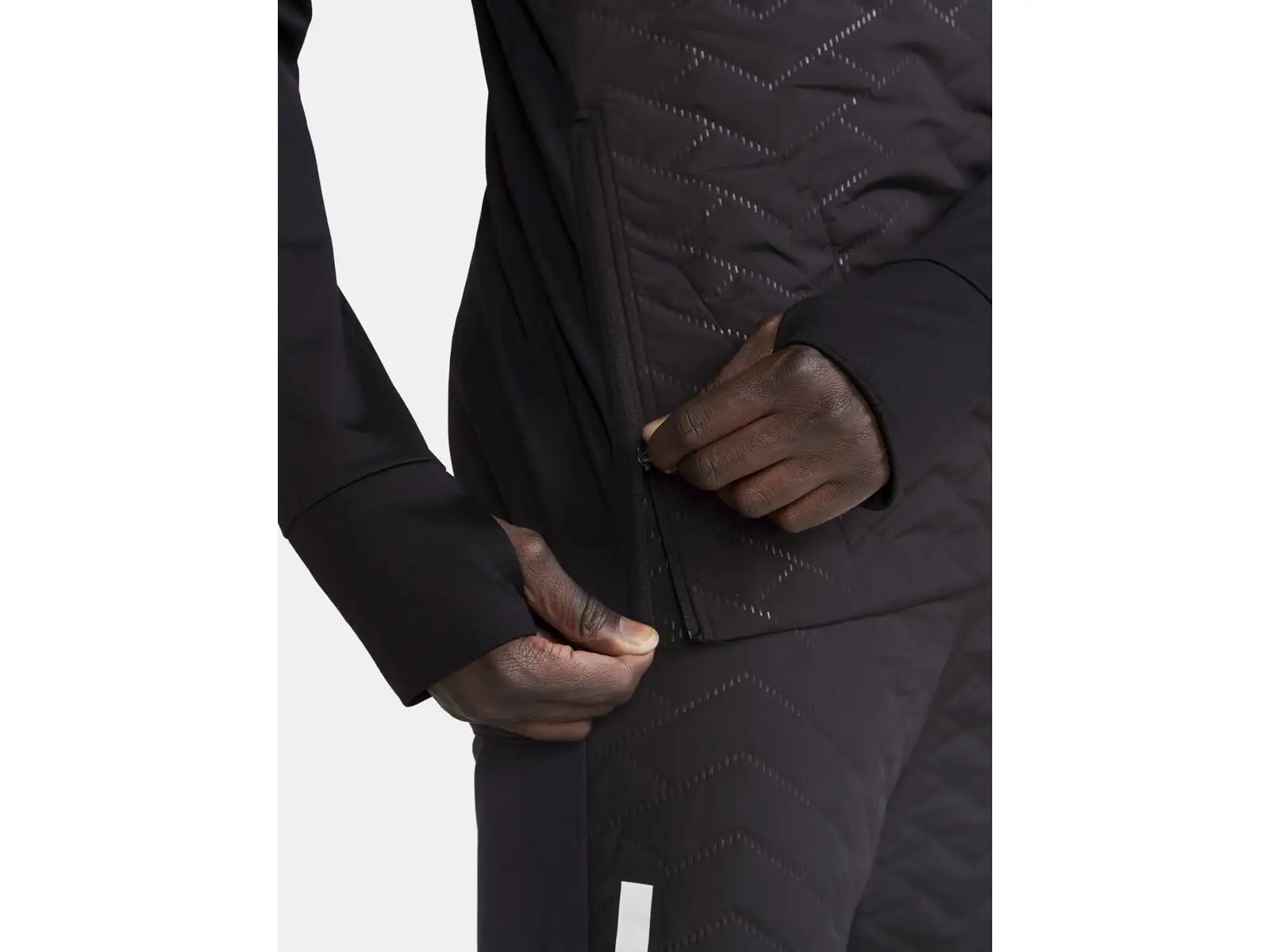 Craft ADV SubZ Sweater pánska bežecká bunda čierna
