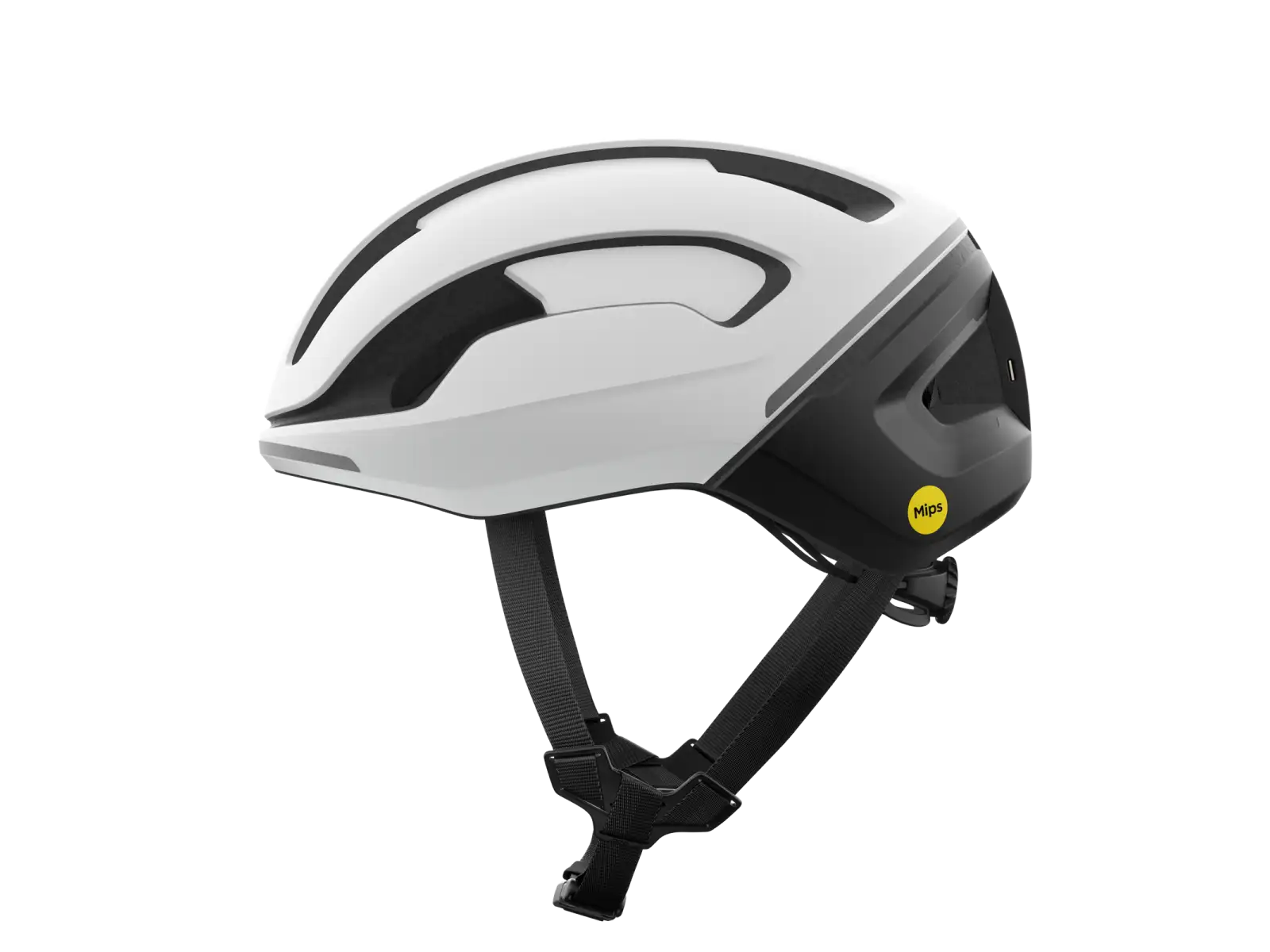 POC Omne Beacon MIPS cestná prilba Hydrogen White Matt/Uranium Black Matt