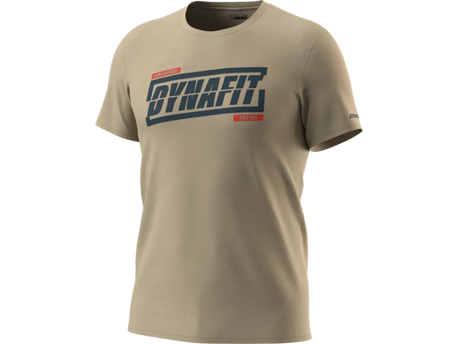 Dynafit Graphic Cotton Pánske tričko s krátkym rukávom Rock Khaki/Tabloid