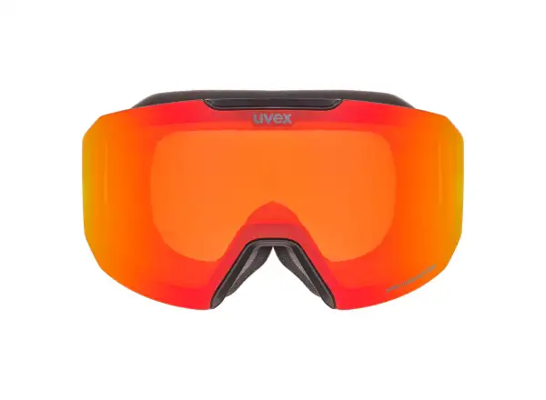 Uvex Evidnt Attract lyžiarske okuliare black matt/red-orange