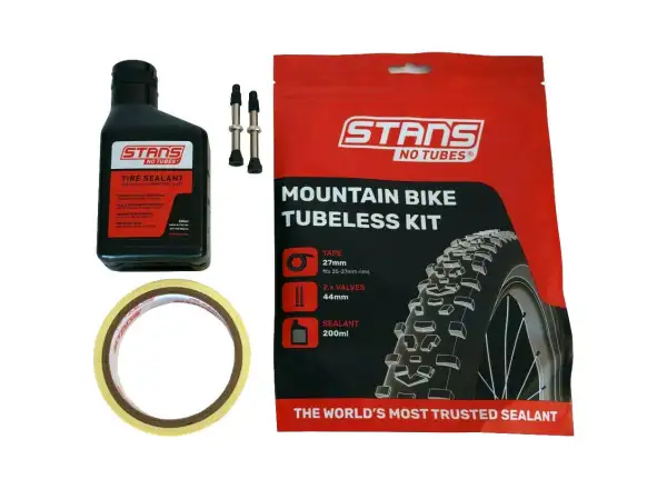 No Tubes Tubeless konverzný kit pre MTB - pásky 27 mm, ventilky 44 mm