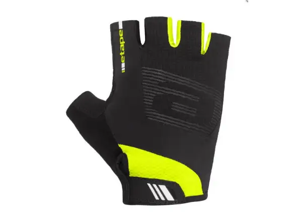 Etape Garda pánske rukavice čierna/žltá fluo