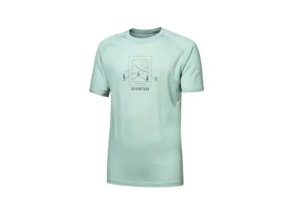 Sensor Merino Air Say Yes pánske tričko krátky rukáv Basil Green