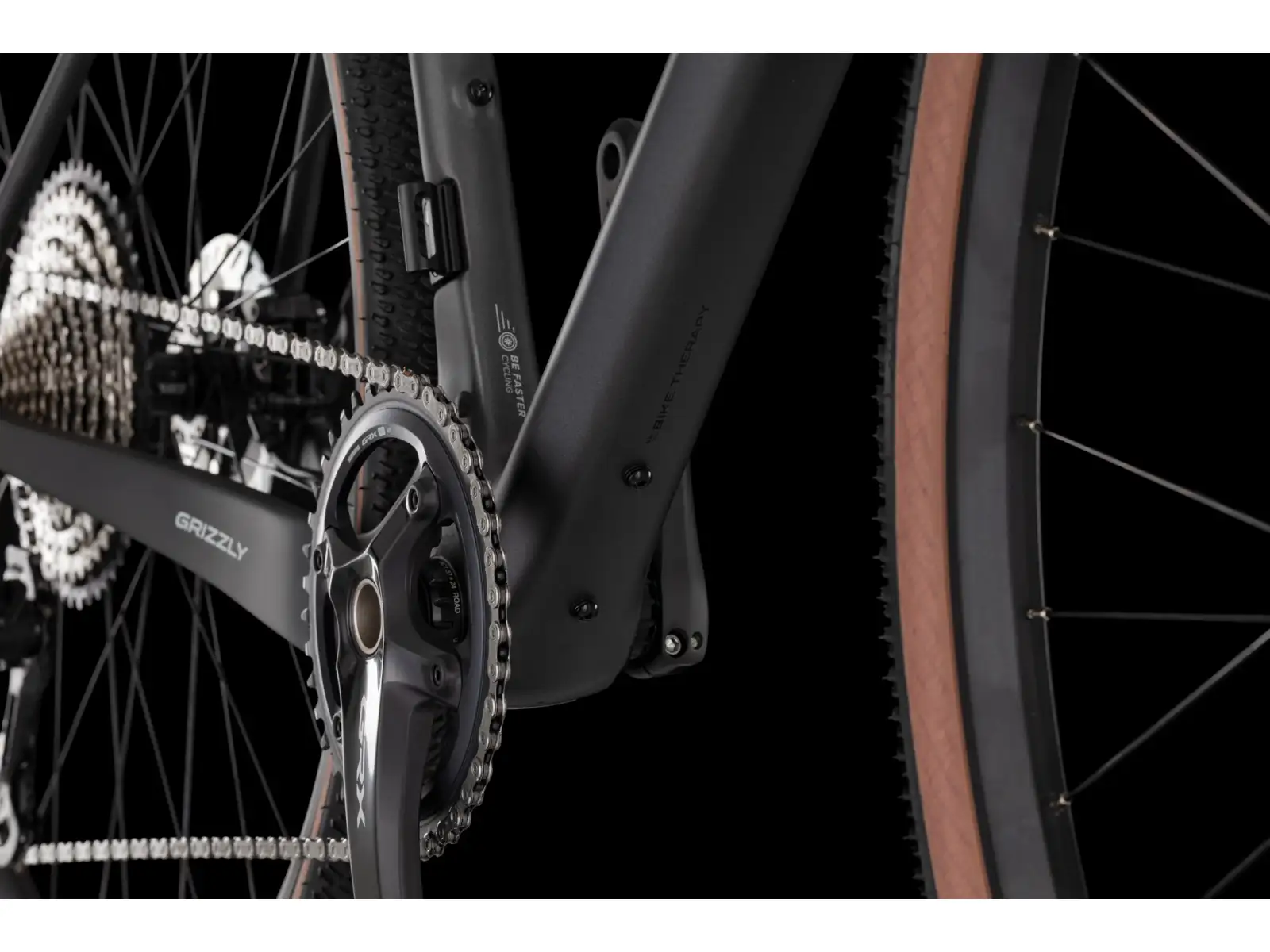 4Ever Grizzly Elite gravel bicykel Titan matt