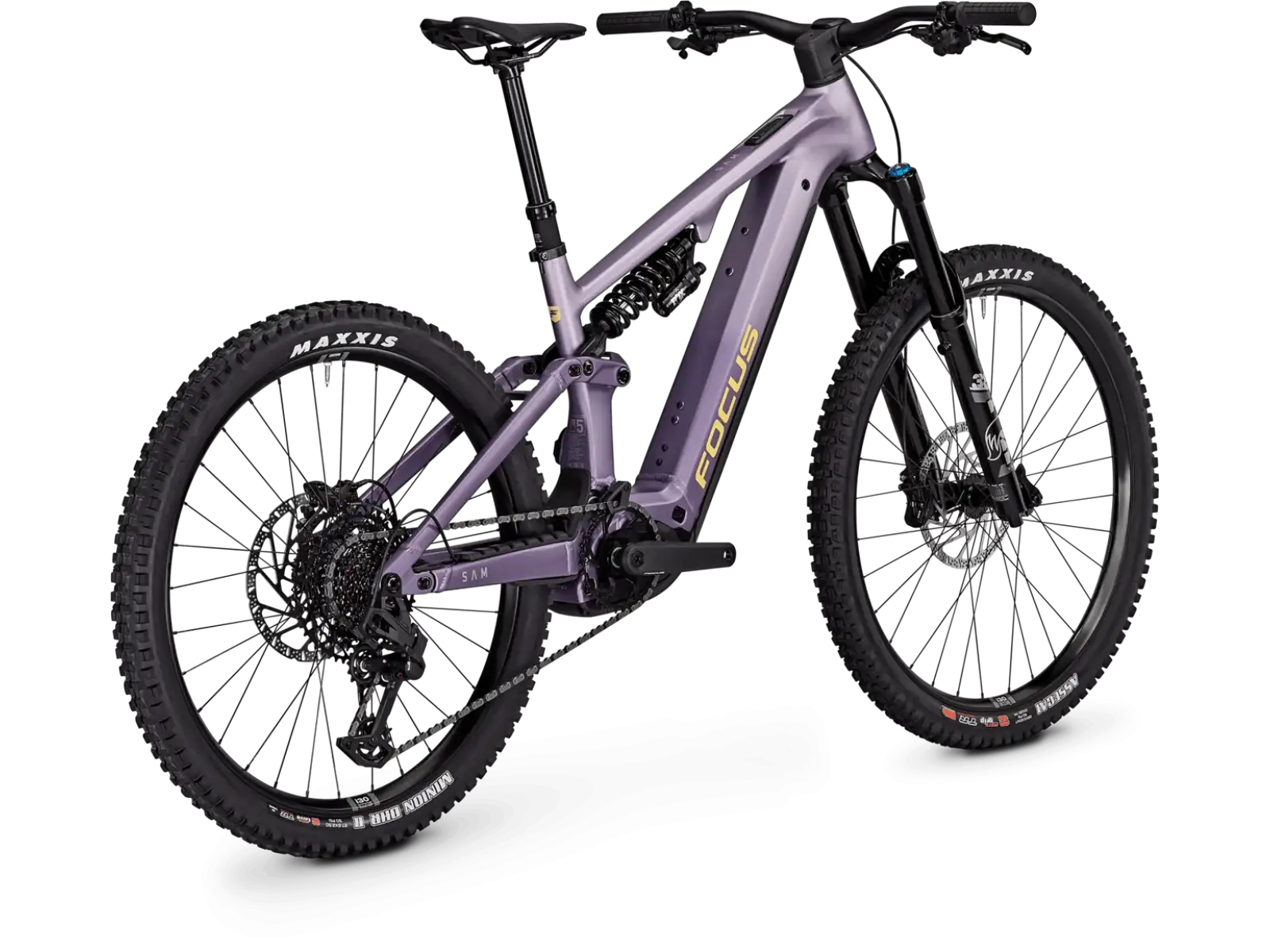Focus SAM 8 800Wh celoodpružený elektrobicykel Lilac matt / Darklilac matt