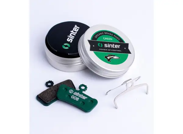 Sinter SRAM Elixir Trail, G2, Guide brzdové doštičky polymér zelená