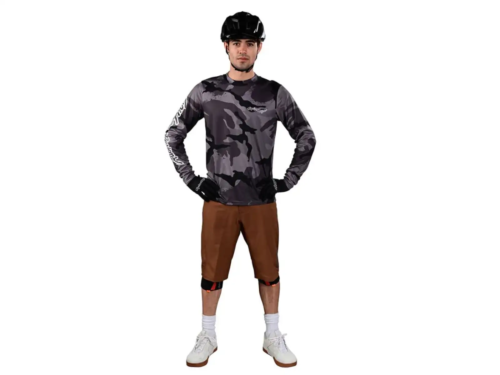 Troy Lee Designs Flowline Pánske tmavé plátenné šortky veľkosť 34