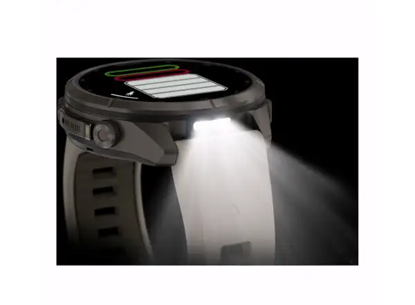 Garmin fenix 9 Pro inReach 43 mm inteligentné hodinky Titanium Fog Gray/Dark Sandstone
