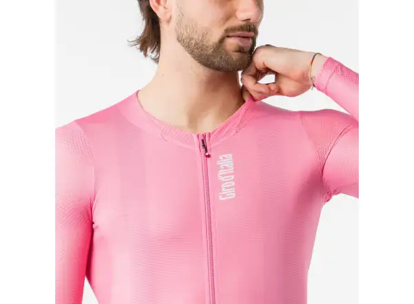 Castelli Giro 109 Corretto pánsky dres dlhý rukáv Rosa Giro