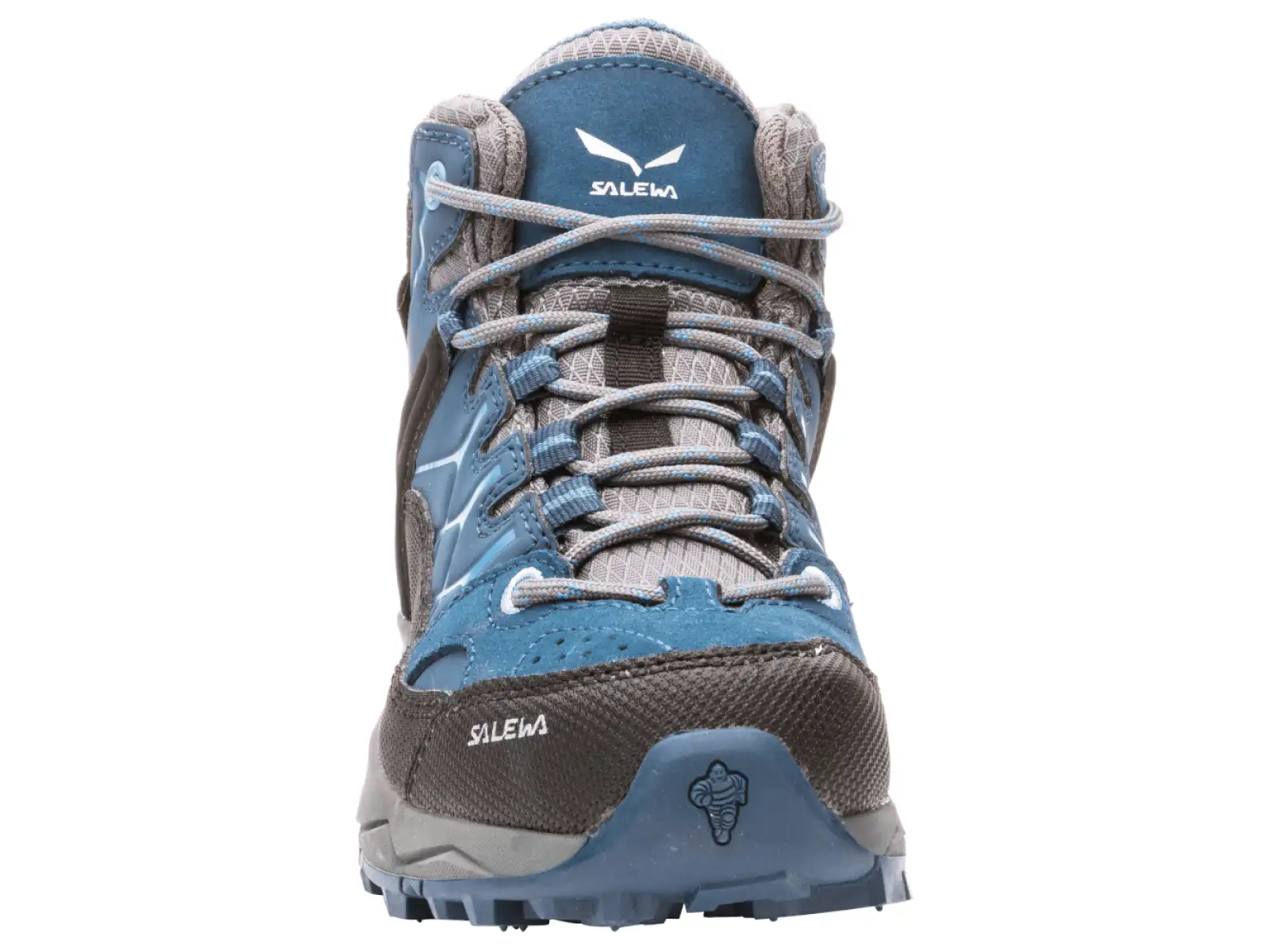 Salewa Alp Trainer Mid GTX detské outdoorové topánky Dark Denim Charcoal