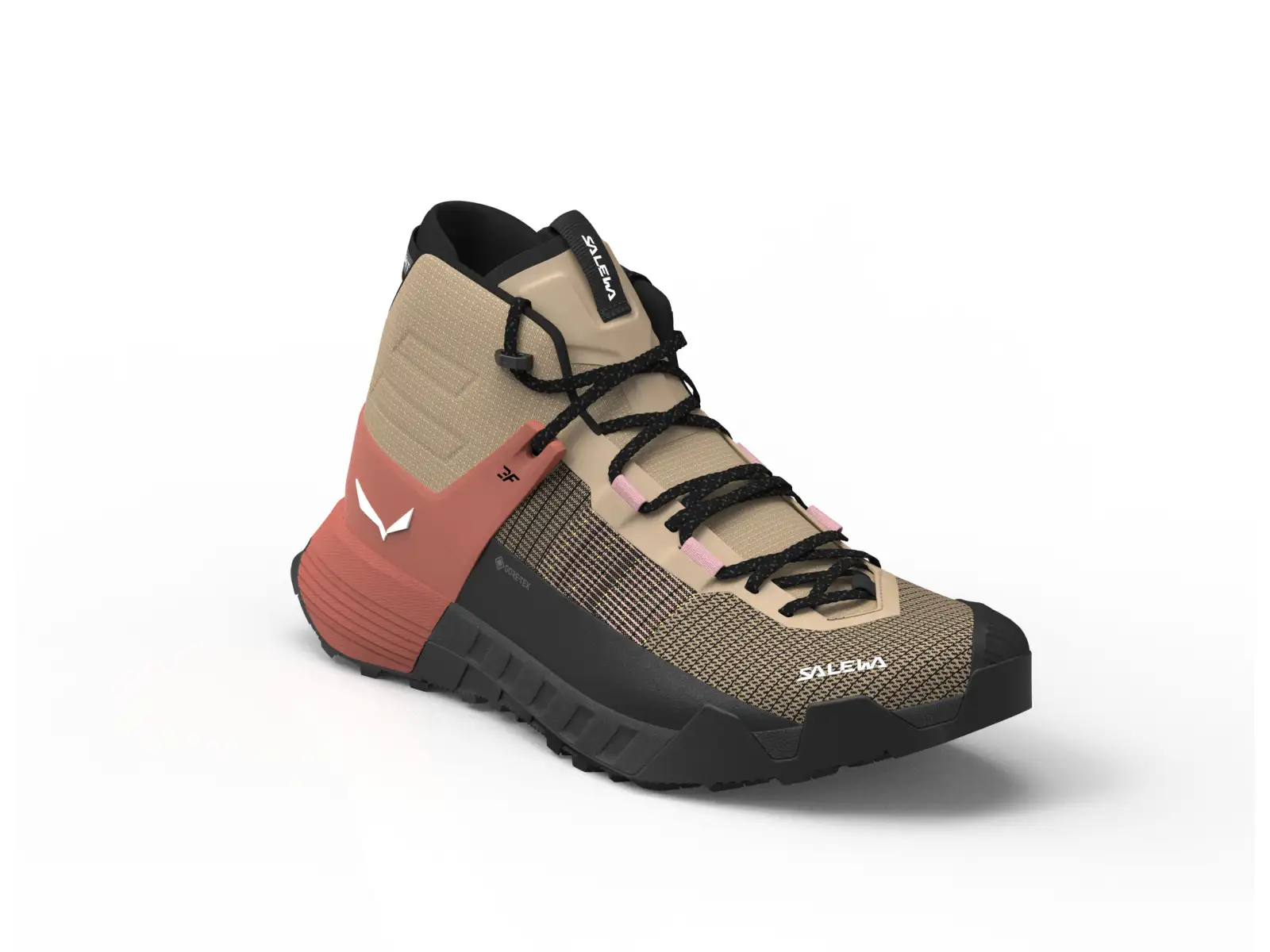 Salewa Wildfire NXT Mid GTX dámske topánky Quicksand/Etruscan Red