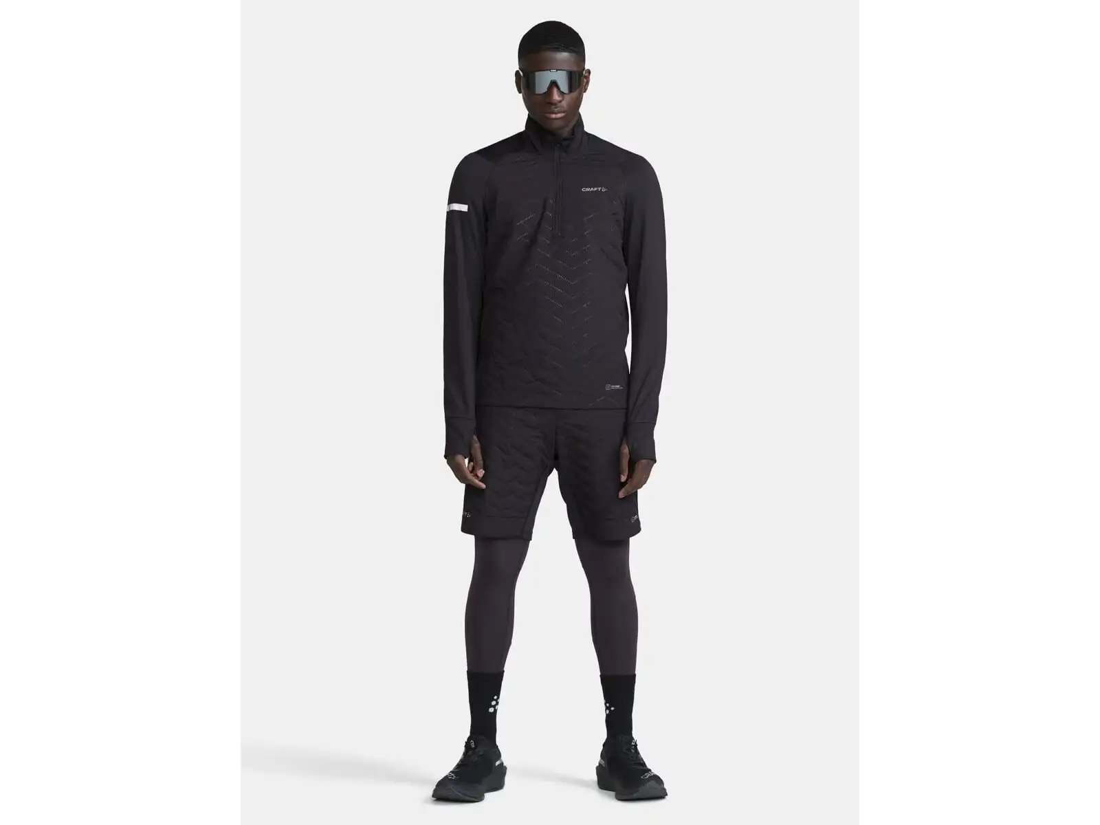 Craft ADV SubZ Sweater pánska bežecká bunda čierna