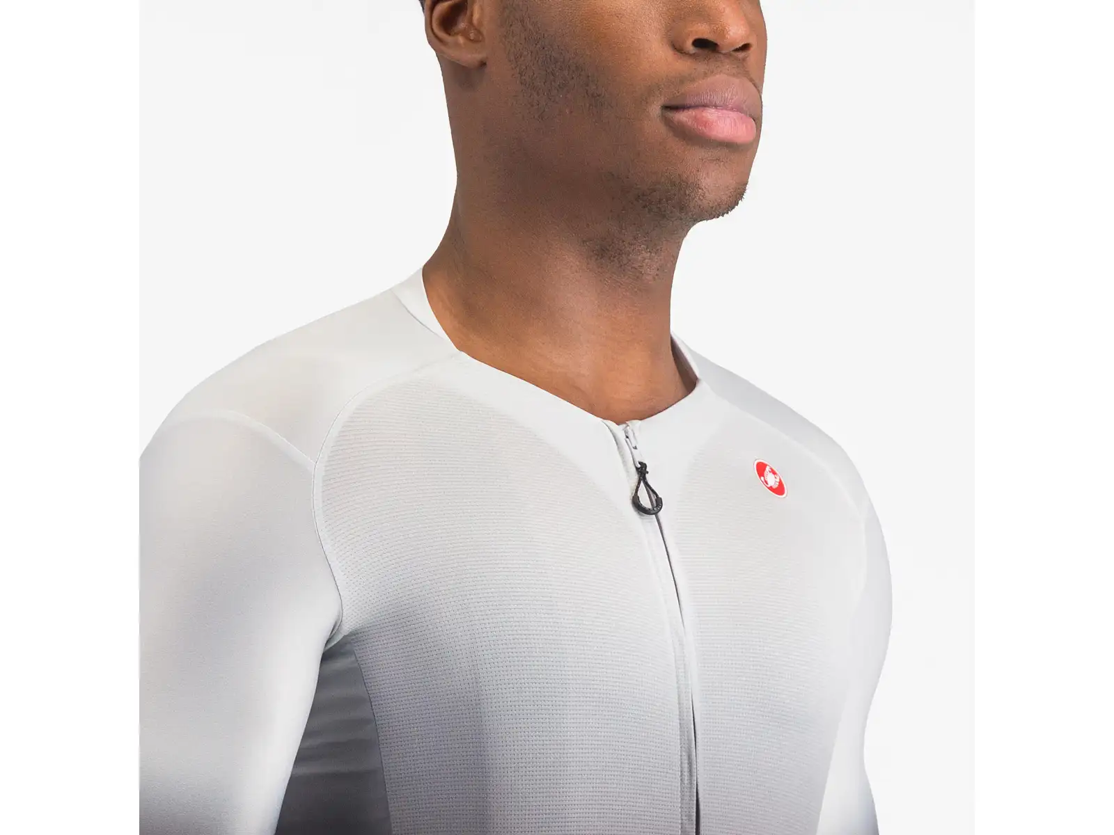 Castelli UPF pánsky dres krátky rukáv Silver Grey