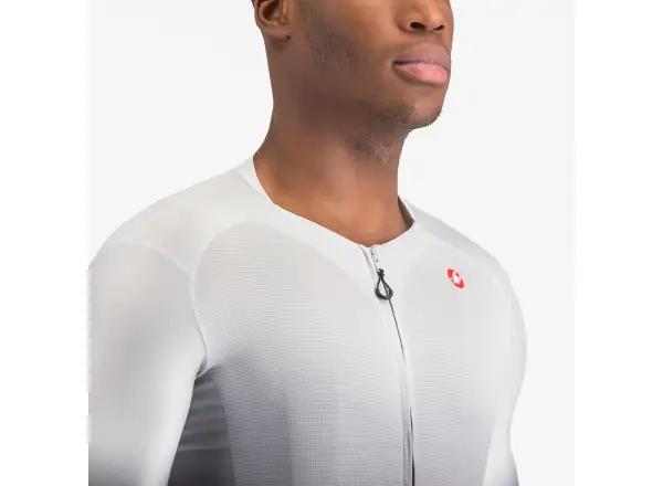 Castelli UPF pánsky dres krátky rukáv Silver Grey