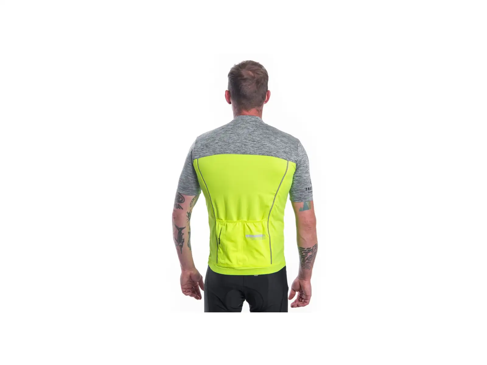 Sensor Cyklo Motion pánsky dres krátky rukáv Neon Yellow/sivá