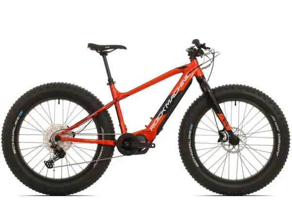 Rock Machine Avalanche INT e70-26 fatbike elektrobicykel Gloss Metallic Orange/Silver