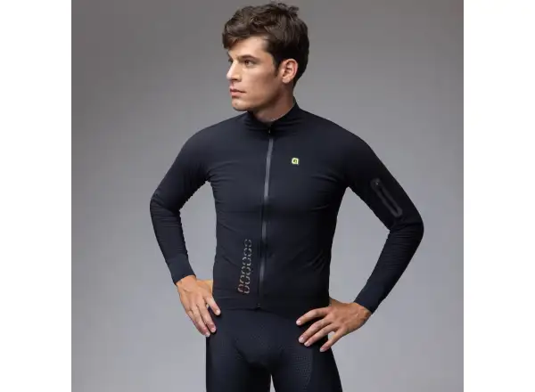 Alé R-EV1 Thermo Shield pánska zimná cyklistická bunda Black