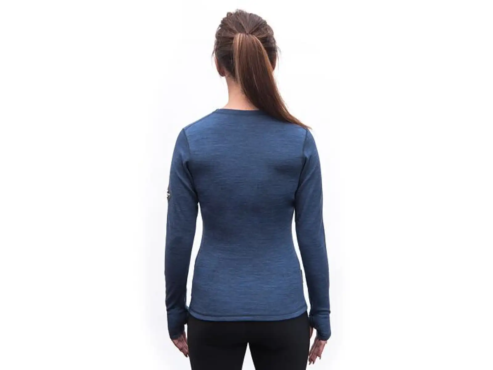 Sensor Merino Bold dámske tričko dlhý rukáv Cool Blue