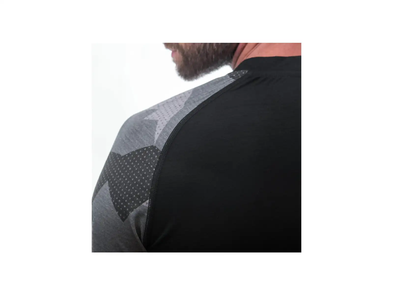 Sensor Merino Impress pánske termoprádlo dlhý rukáv čierna/Camo