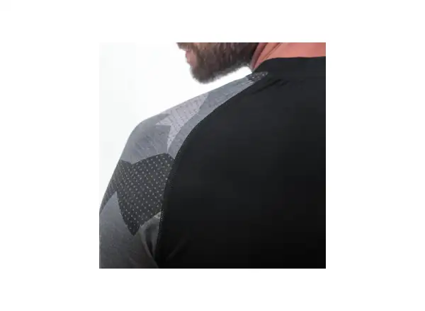 Sensor Merino Impress pánske termoprádlo dlhý rukáv čierna/Camo