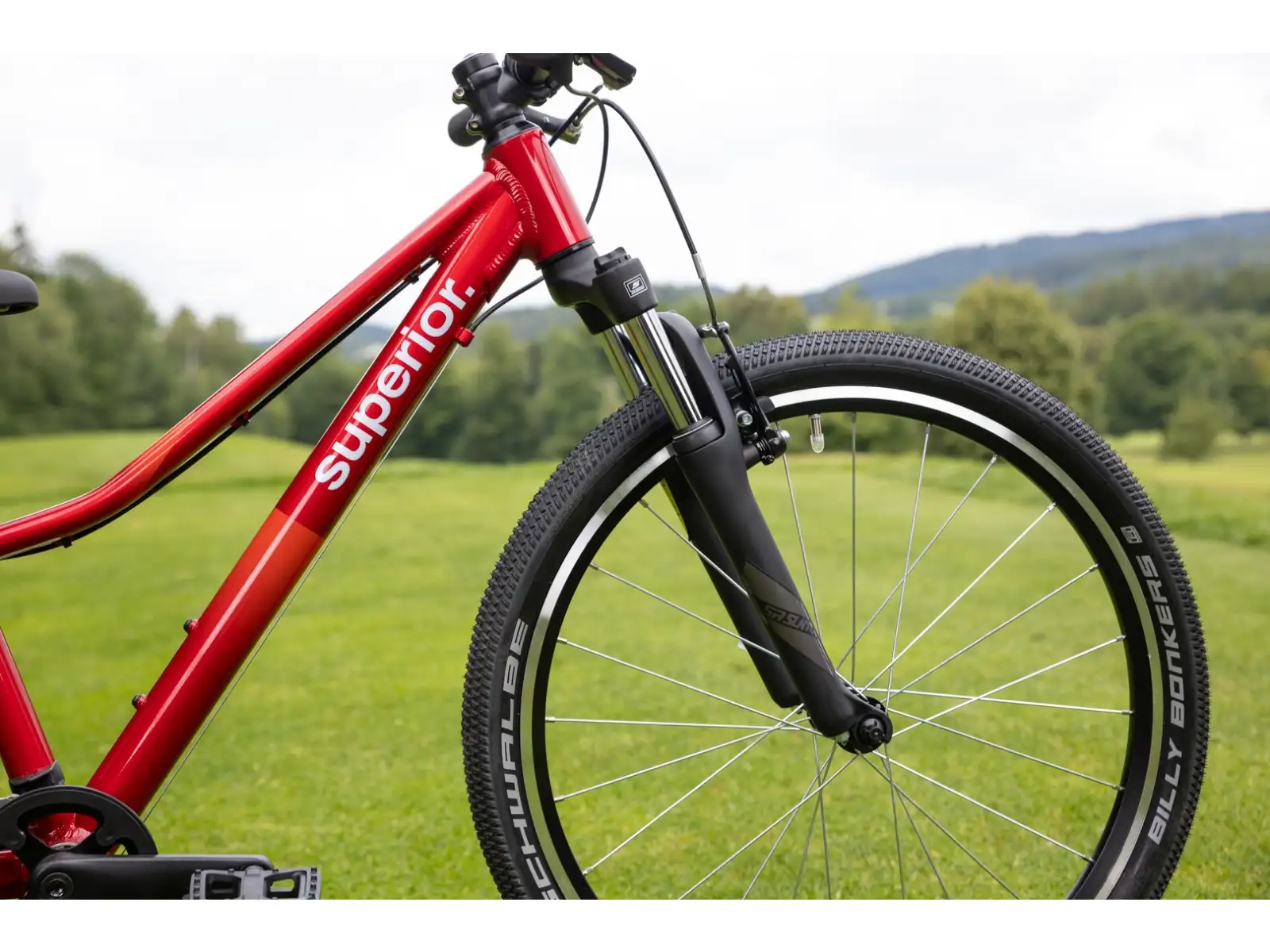 Superior RACER 24 detský bicykel Gloss Racing Red