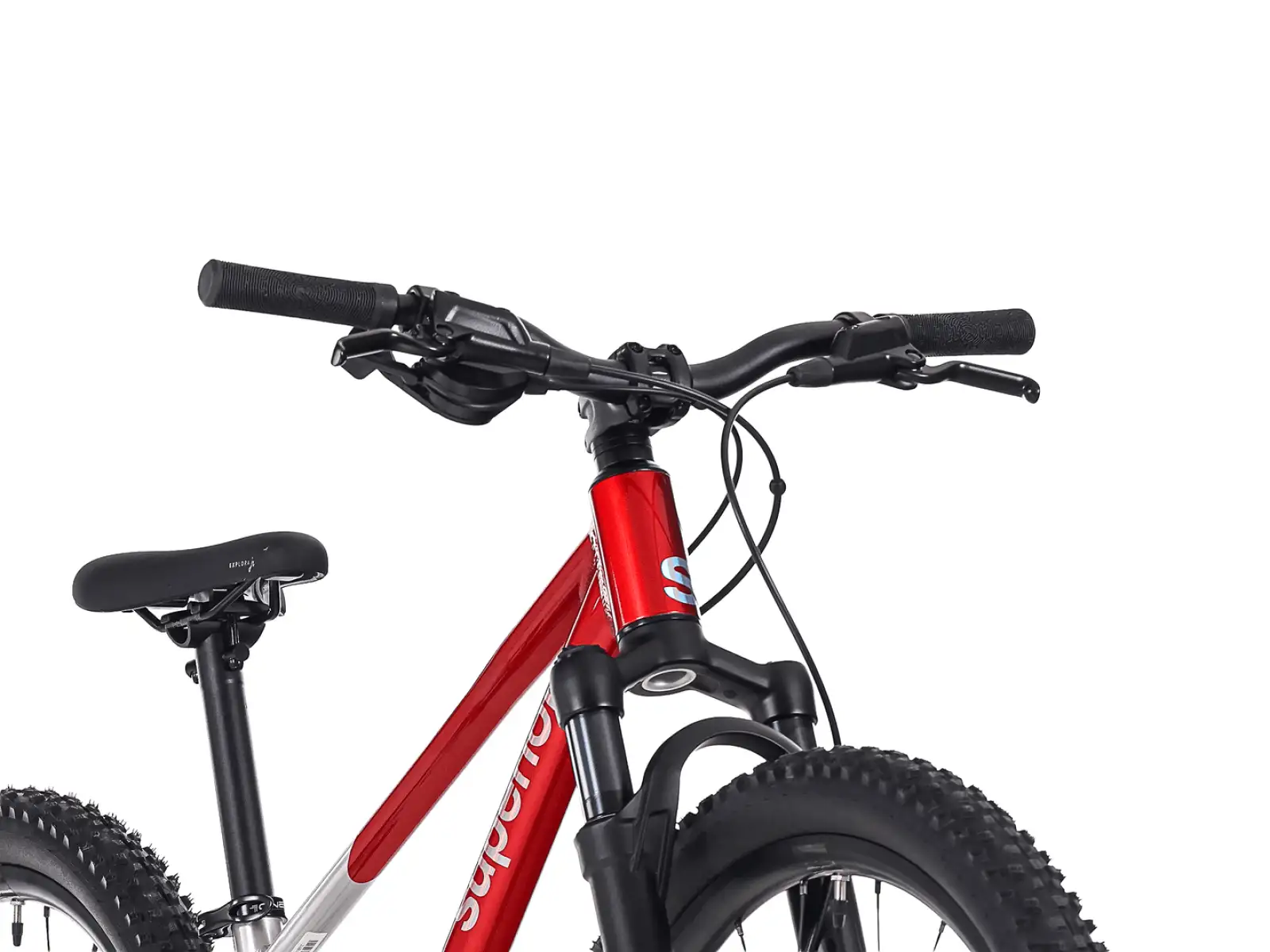 Superior TEAM 24 detský bicykel Gloss Brushed Alu / Red
