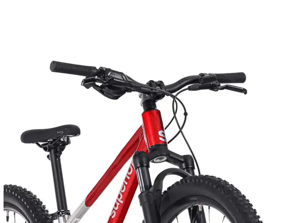 Superior TEAM 24 detský bicykel Gloss Brushed Alu / Red