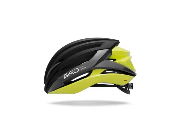 Giro Syntax MIPS cestná prilba Mat Black/Gloss Hi Viz Yellow