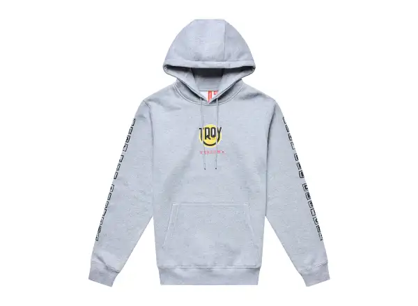 Troy Lee Designs Happy Dayz Racing pánska mikina Gray heather