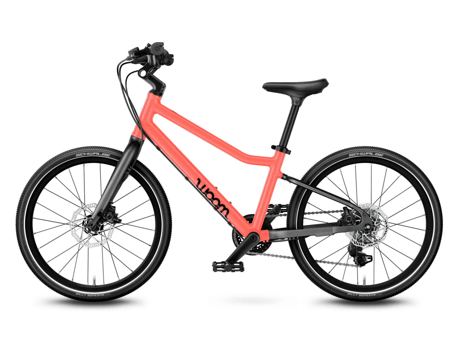 Woom 4 Explorer 20 Neon Coral detský bicykel
