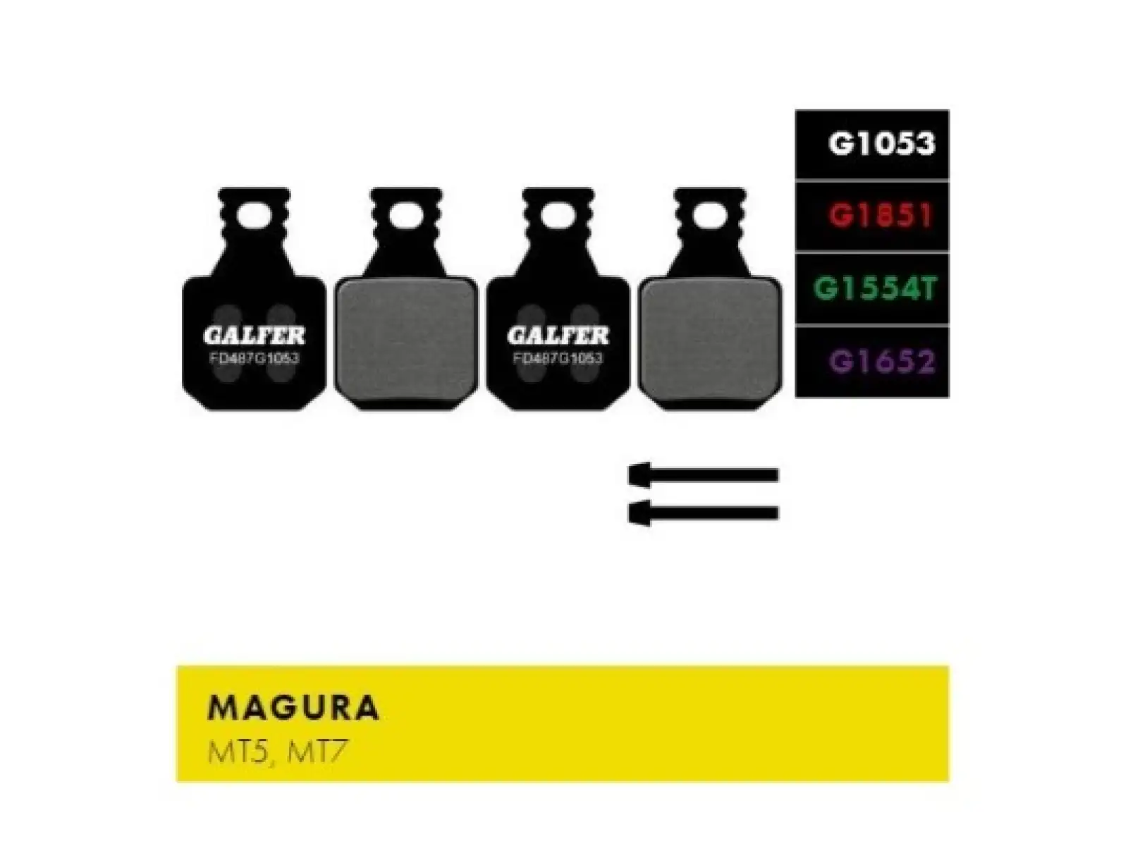 Galfer FD487 Standard G1053 brzdové destičky pro Magura MT5, MT7