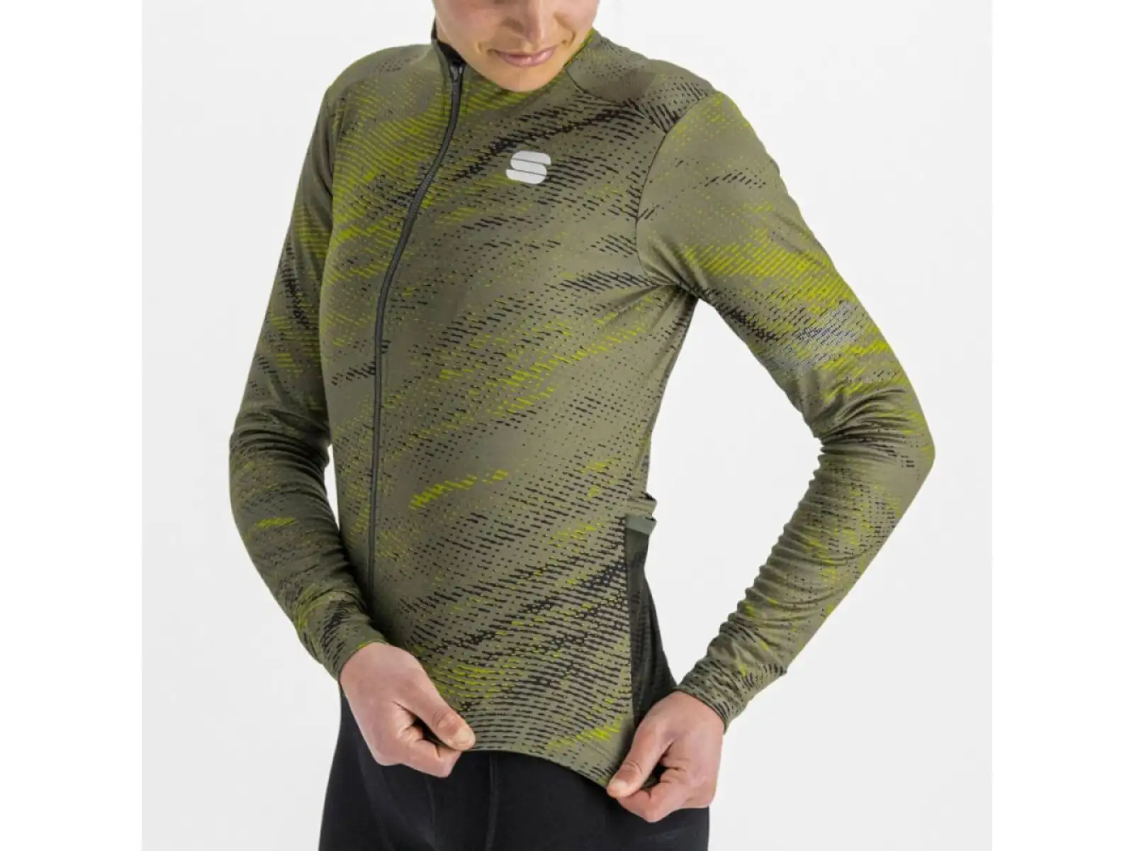 Sportful Cliff Supergiara Thermal dámsky dres s dlhým rukávom beetle guacamole black