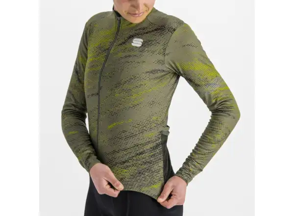 Sportful Cliff Supergiara Thermal dámsky dres s dlhým rukávom beetle guacamole black