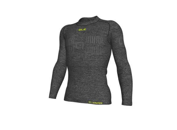 Alé Seamless Wool pánske funkčné tričko dlhý rukáv šedá