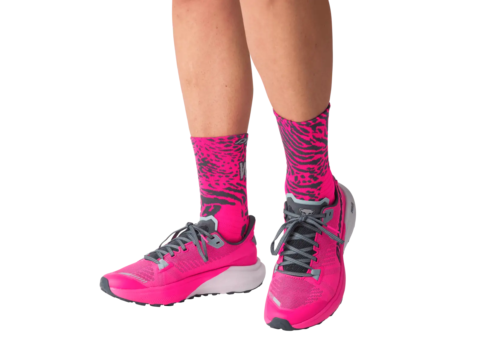 Dynafit Run Wild Crew bežecké ponožky Pink Glo/0720
