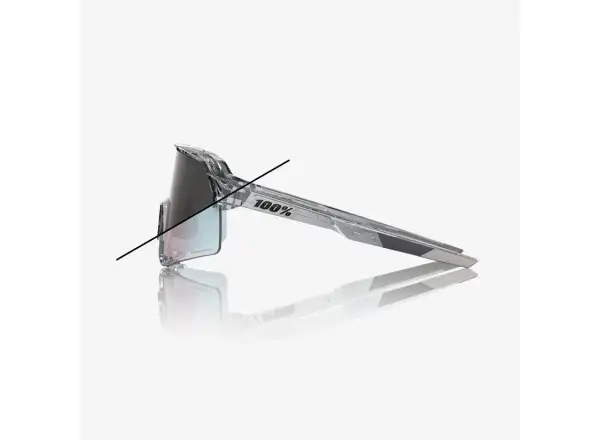 100% S3 slnečné okuliare Polished Translucent Grey/Rose Gold Mirror Photochromic