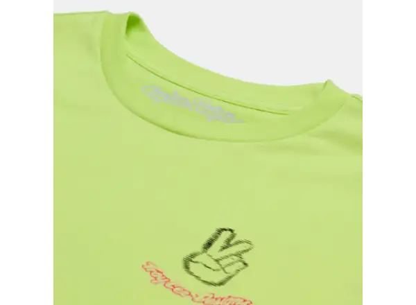 Troy Lee Designs Peace Out pánske tričko dlhý rukáv Glo Yellow