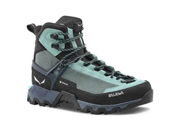 Salewa Mountain Trainer 3 Tech Mid GTX dámske turistické topánky Willow/Orion Blue